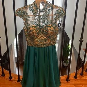 Beautiful beaded and silk dress